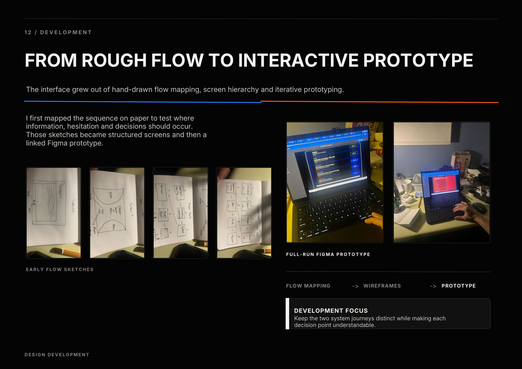 12 Development — From rough flow to interactive prototype