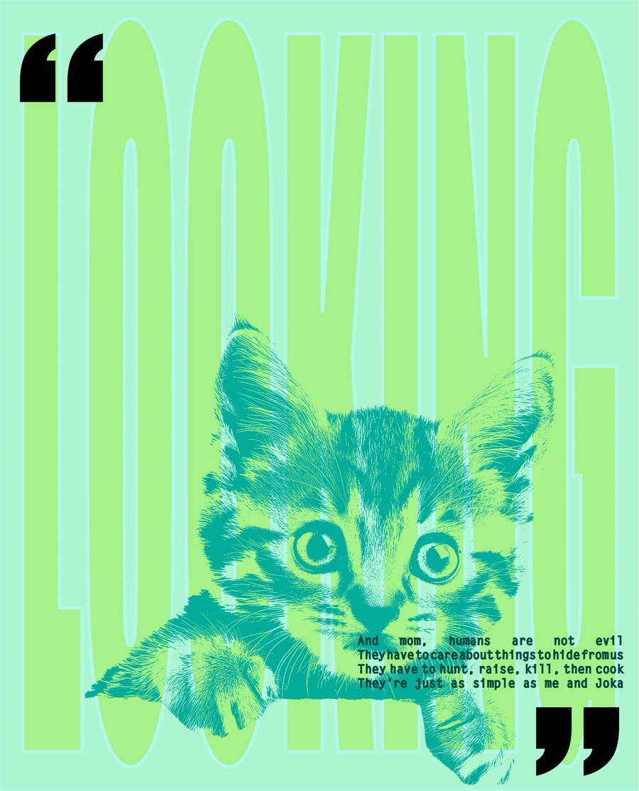Looking poster